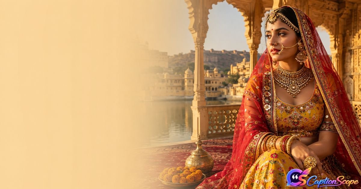 Rajasthani Look Captions
