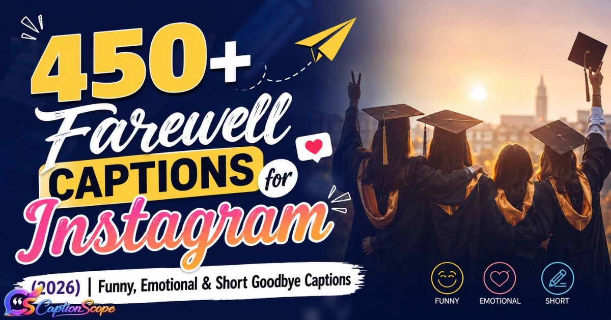 Farewell Captions for Instagram