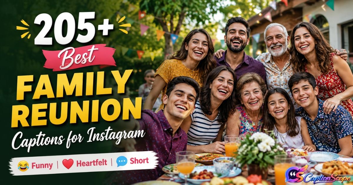 Family Reunion Captions