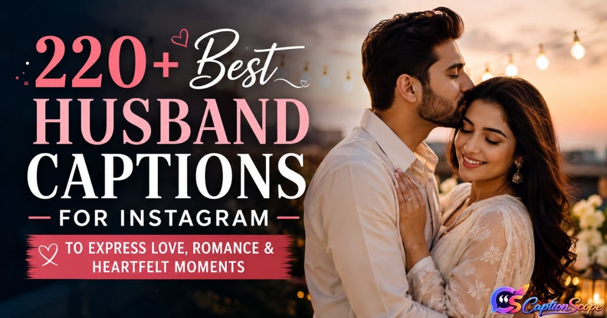 Husband Captions for Instagram