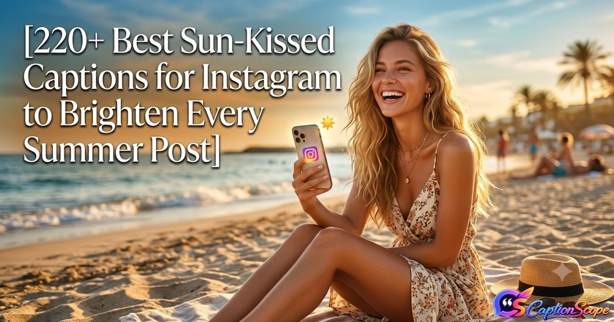 Sun-Kissed Captions for Instagram