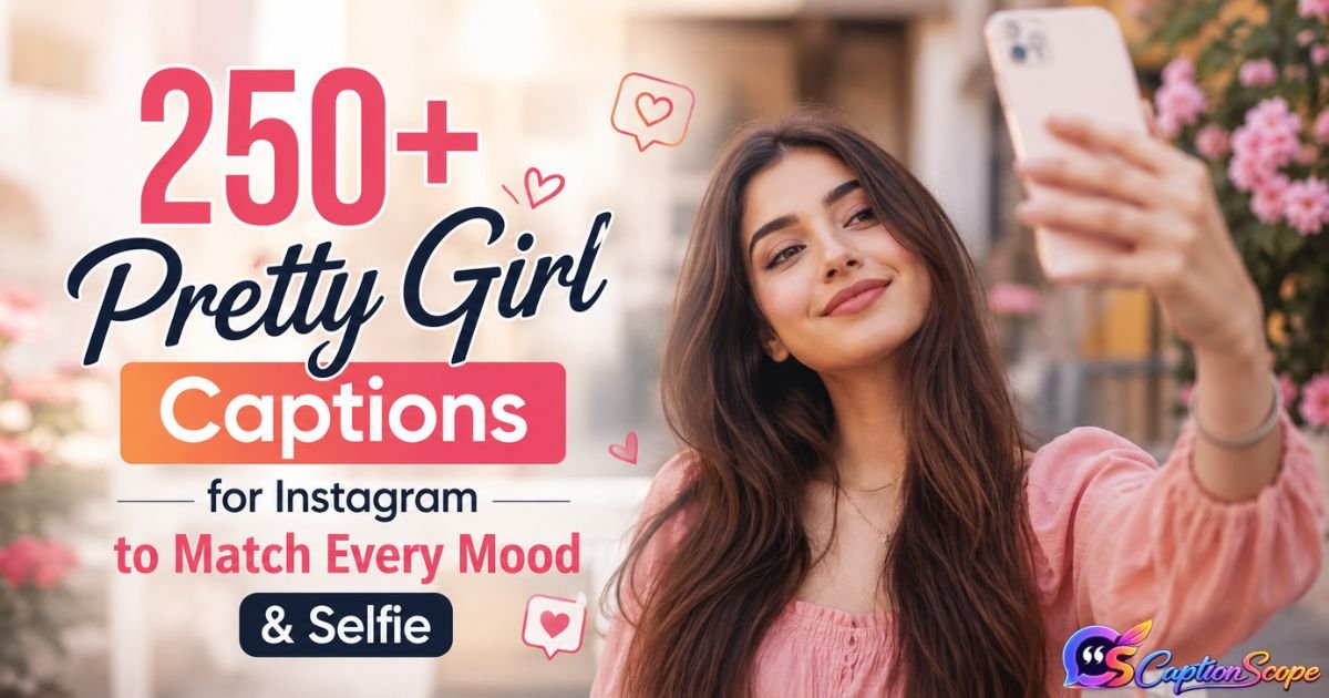 Pretty Girl Captions