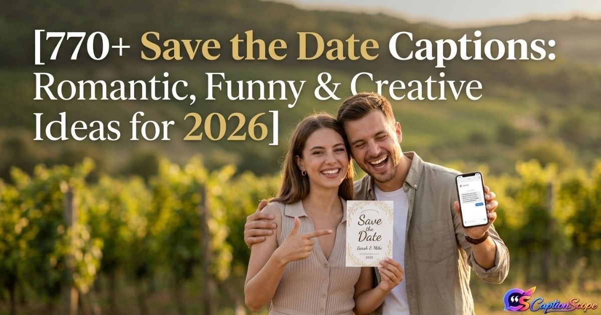 Save the Date Captions