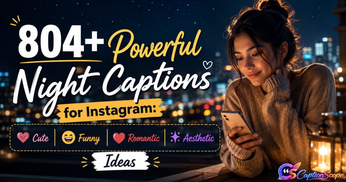 Night Captions for Instagram
