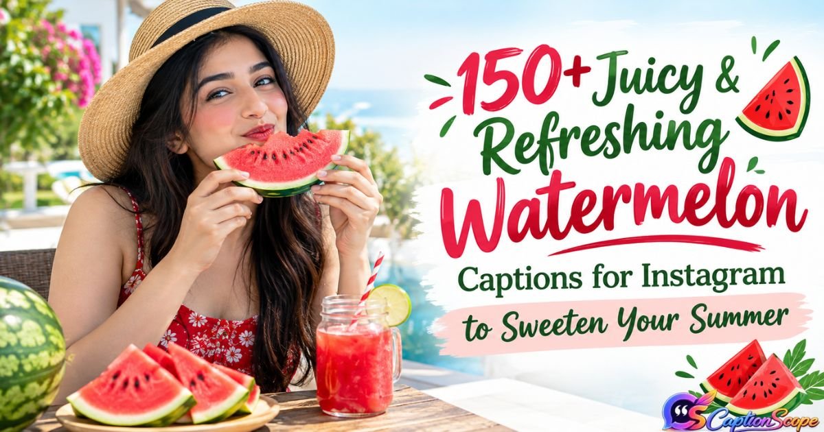 Watermelon Captions for Instagram