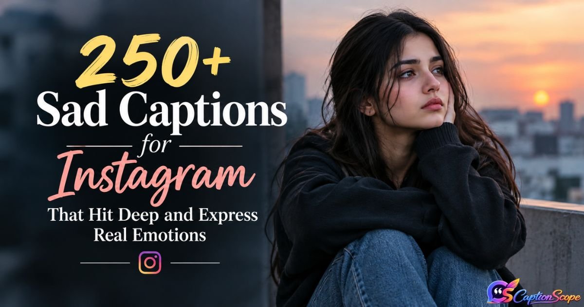Sad Captions for Instagram