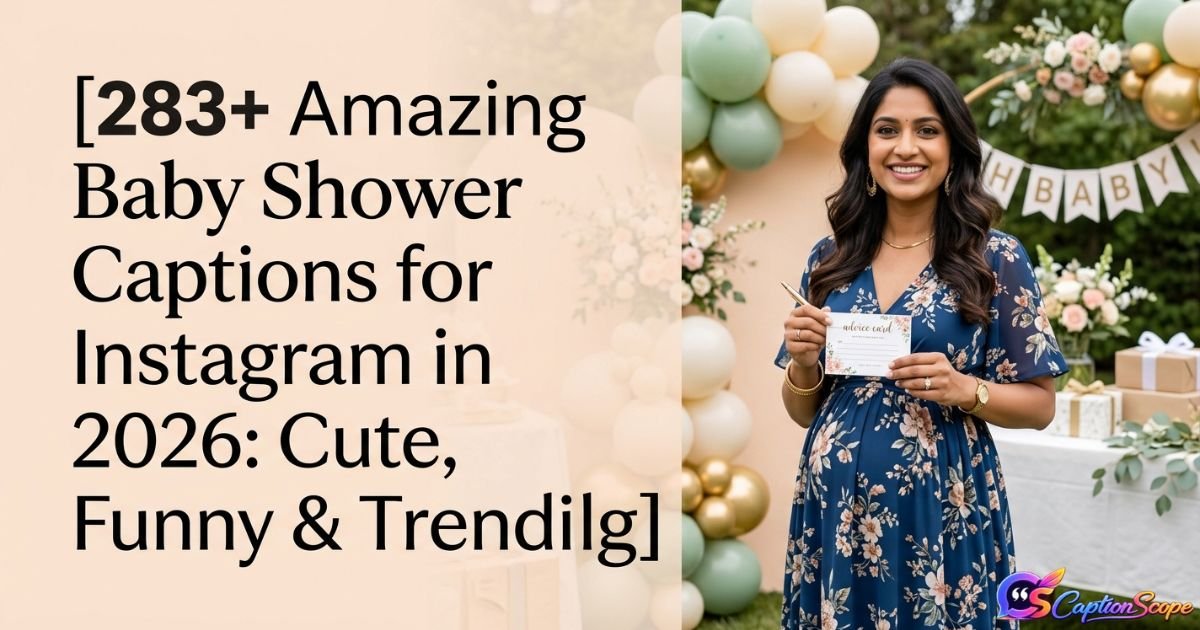 Baby Shower Captions