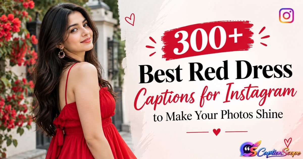 Red Dress Captions for Instagram