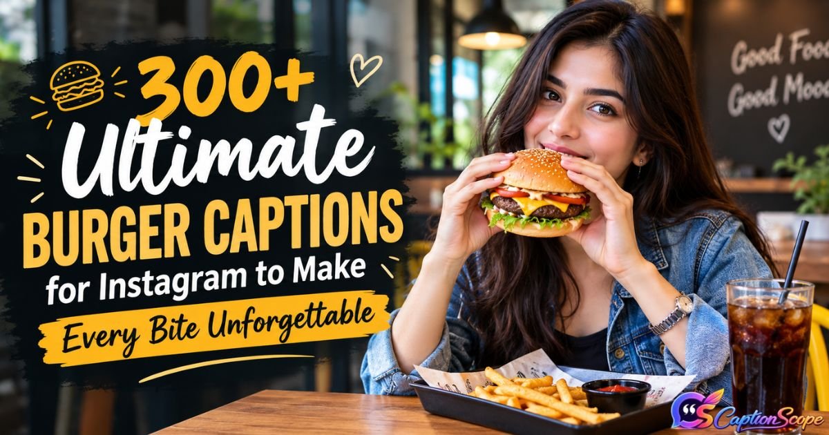 Burger Captions for Instagram