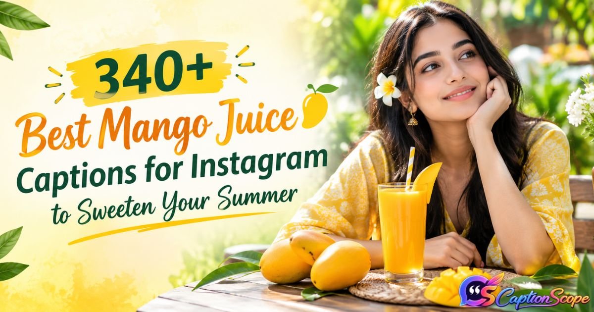 Mango Juice Captions