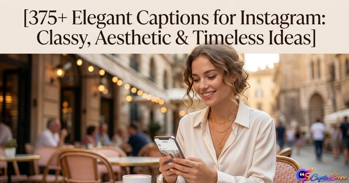 Elegant Captions for Instagram