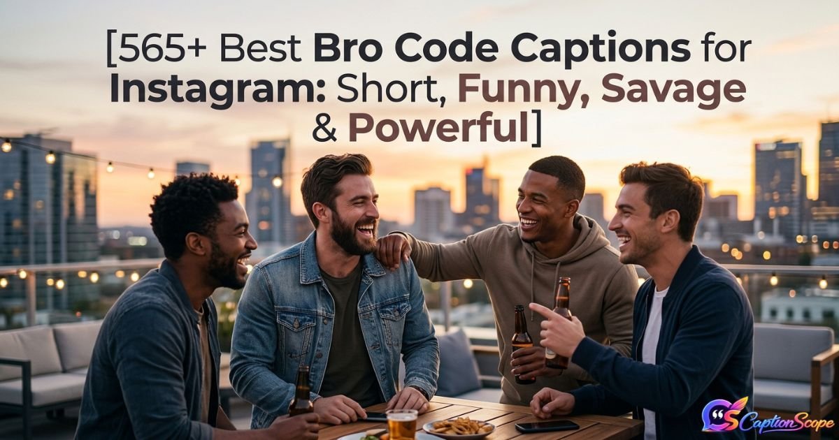 Bro Code Captions for Instagram