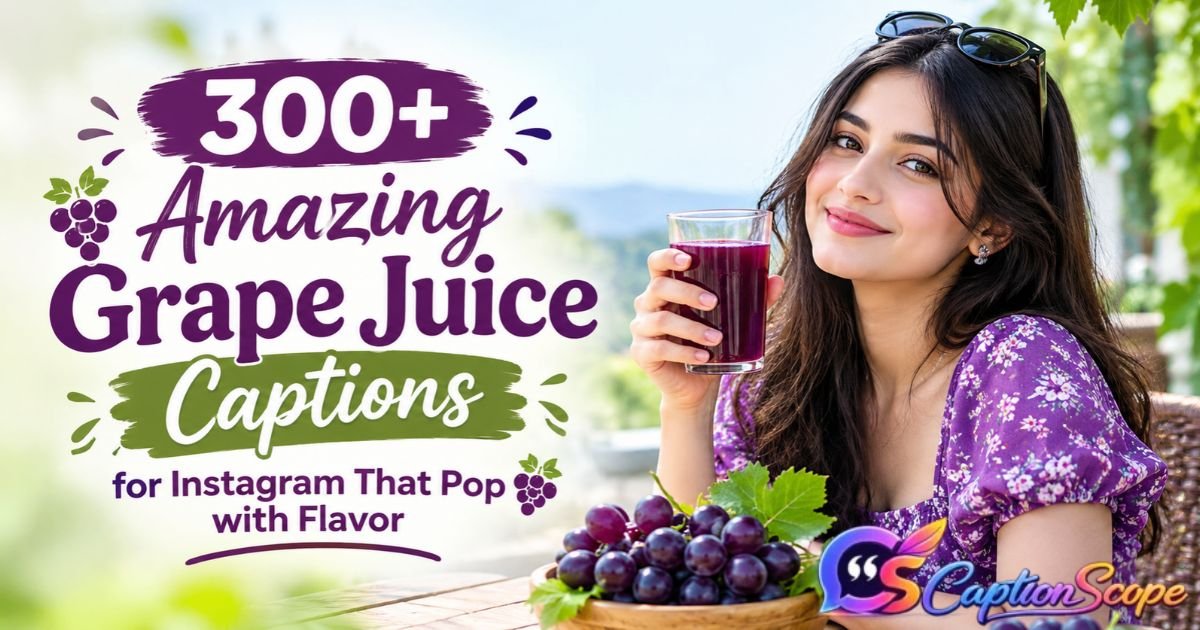 Grape Juice Captions