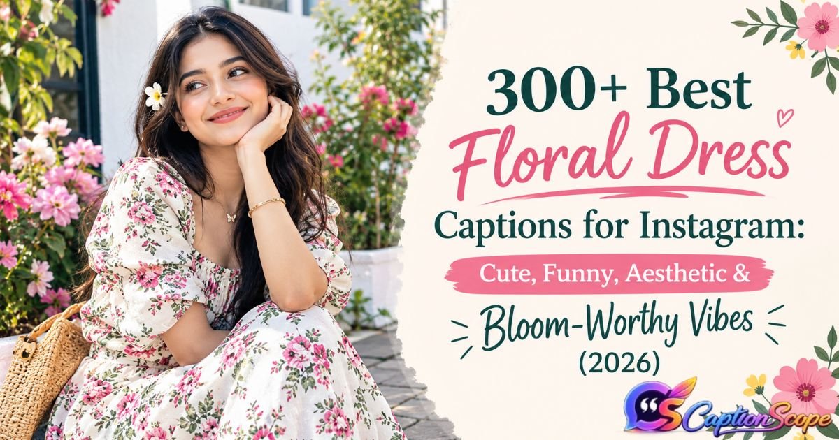 Floral Dress Captions