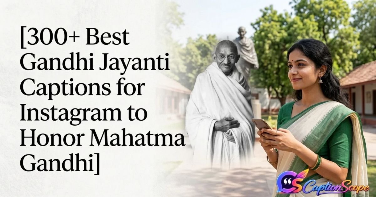 Gandhi Jayanti Captions