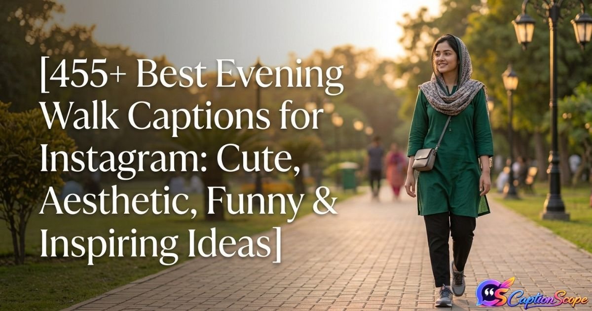 Evening Walk Captions