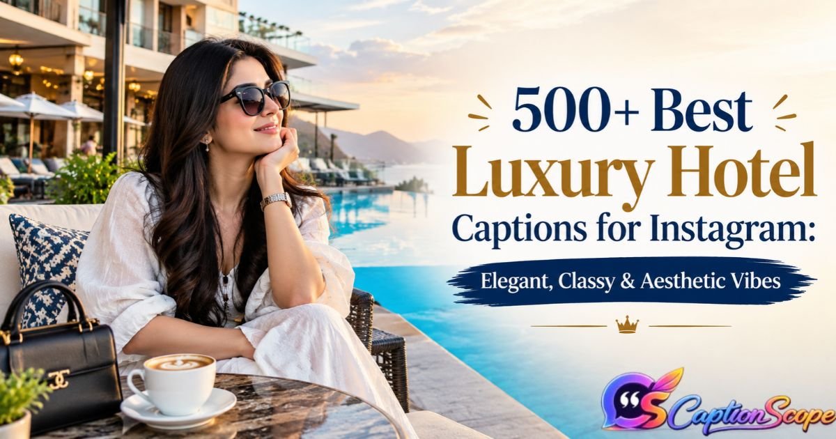 Luxury Hotel Captions