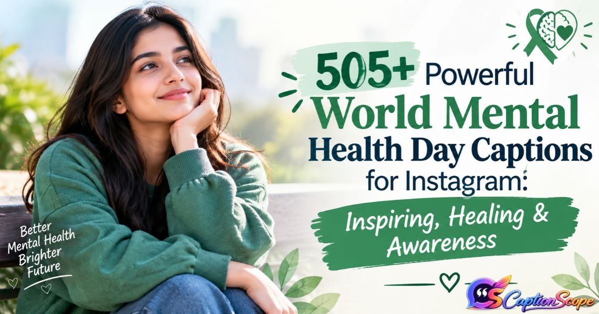 World Mental Health Day Captions